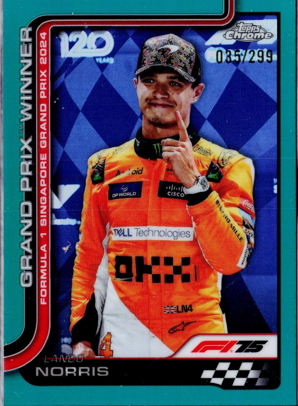 Lando Norris [Teal Refractor] #110