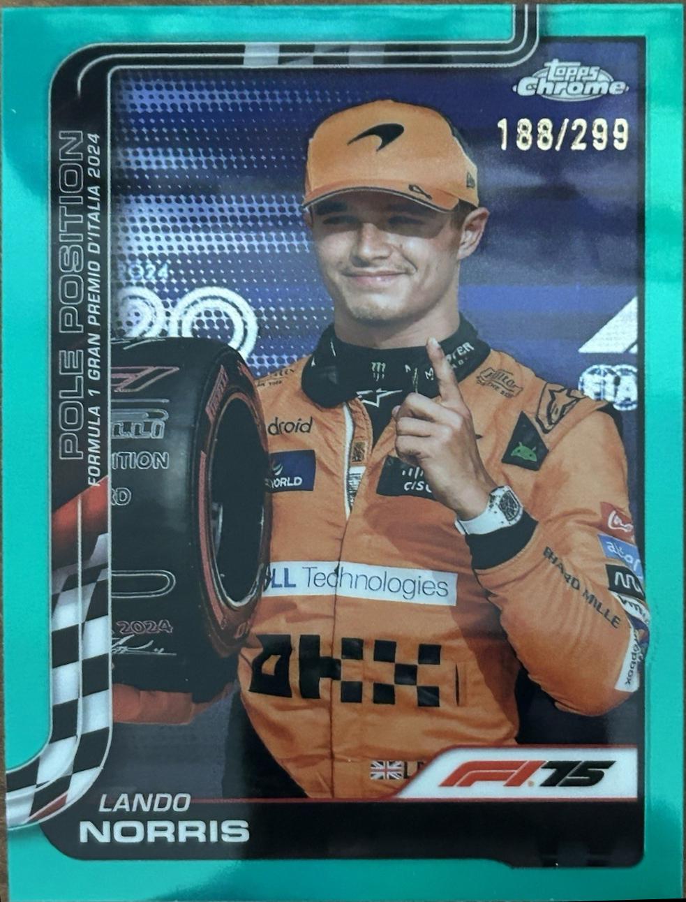 Lando Norris [Teal Refractor] #120