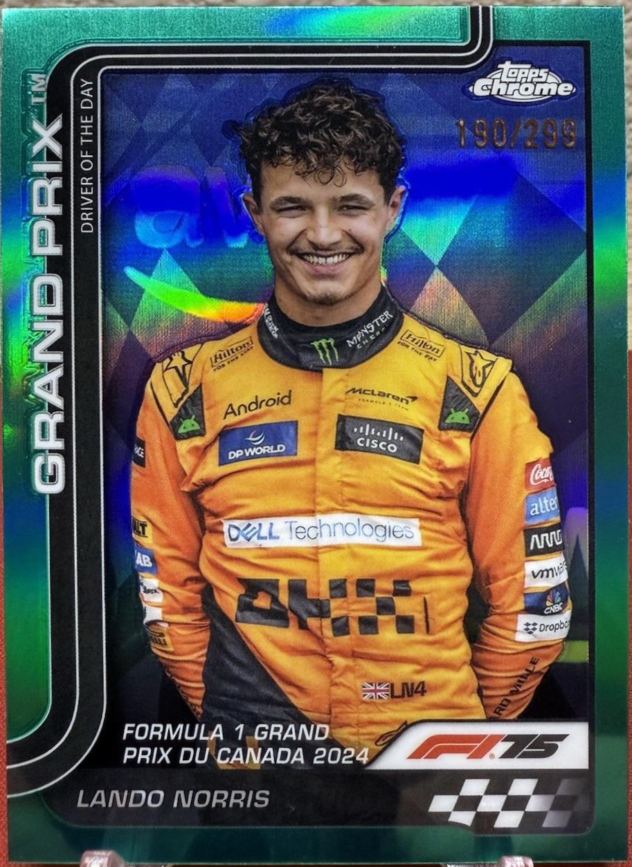 Lando Norris [Teal Refractor] #130