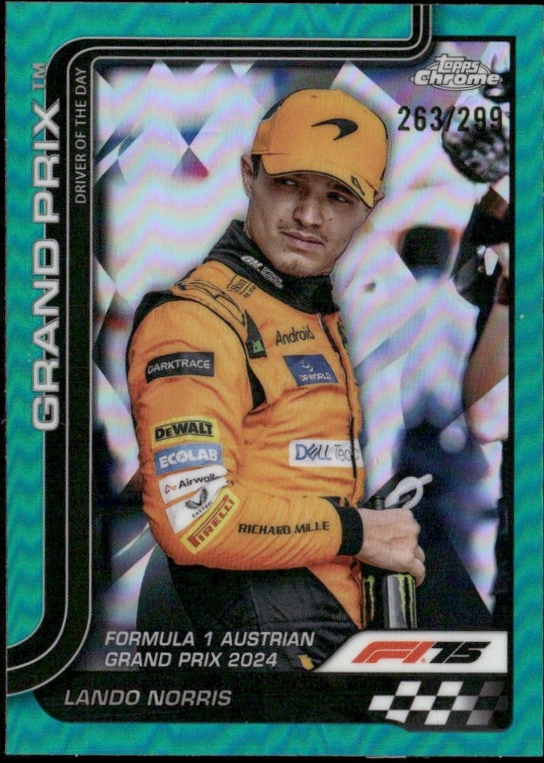 Lando Norris [Teal Refractor] #132