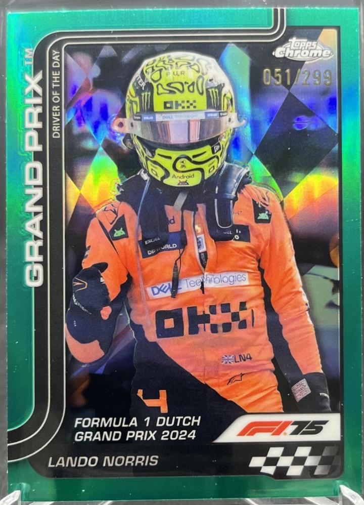 Lando Norris [Teal Refractor] #136
