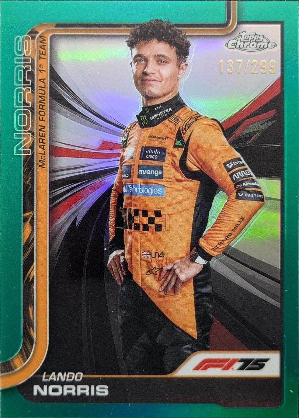 Lando Norris [Teal Refractor] #5
