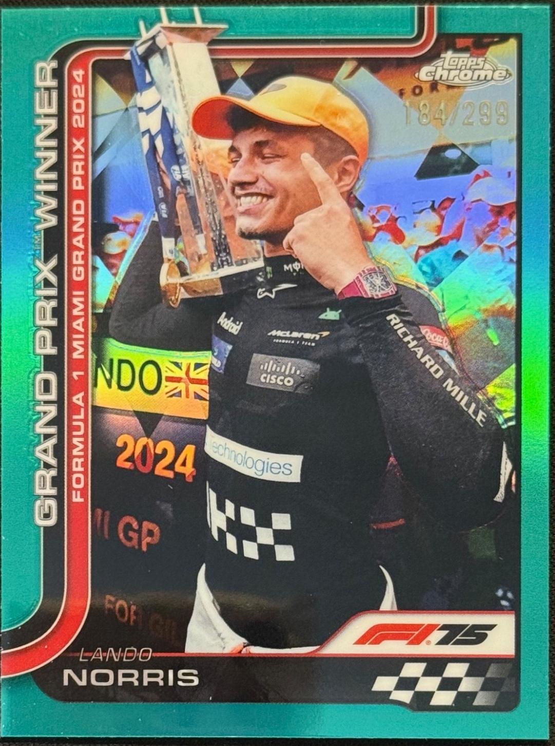 Lando Norris [Teal Refractor] #98