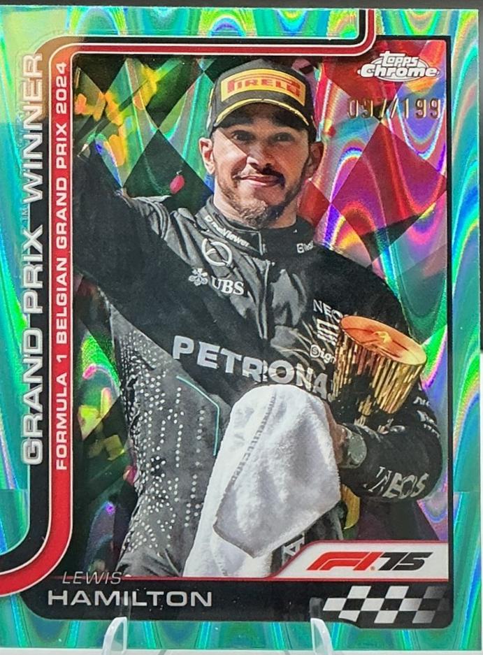 Lewis Hamilton [Aqua Raywave Refractor] #106