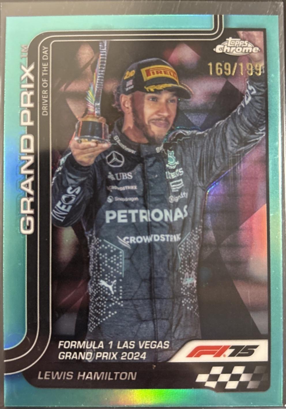 Lewis Hamilton [Aqua Raywave Refractor] #143