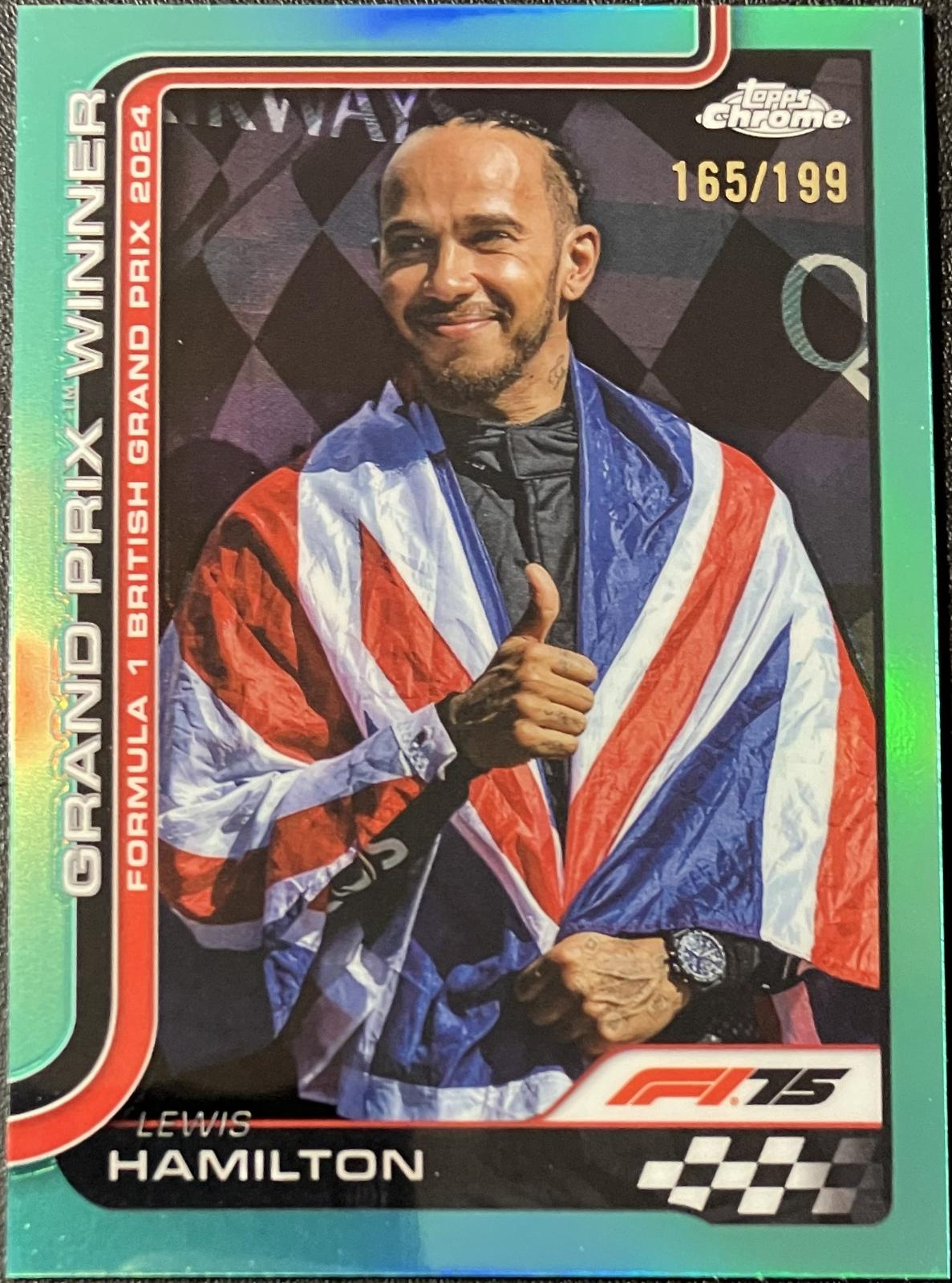 Lewis Hamilton [Aqua Refractor] #104