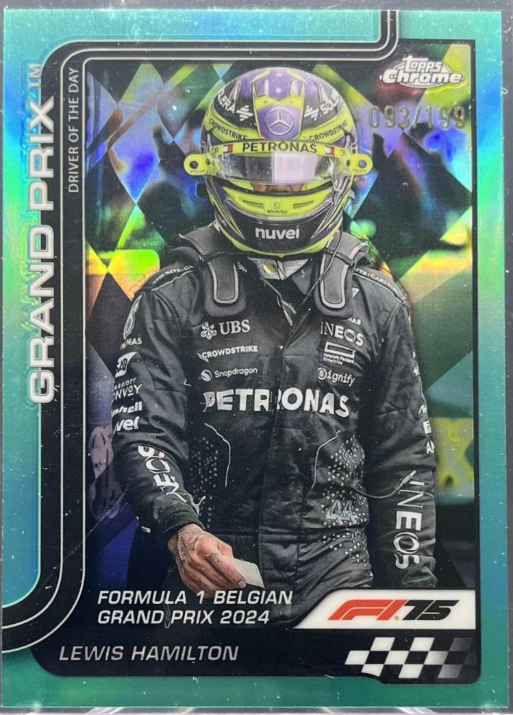 Lewis Hamilton [Aqua Refractor] #135