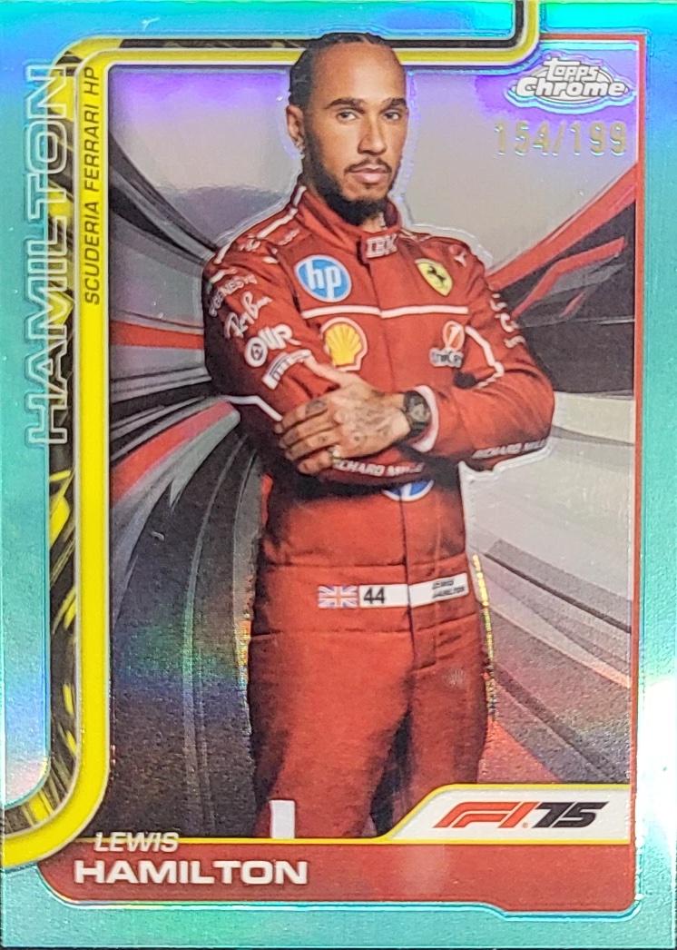 Lewis Hamilton [Aqua Refractor] #4