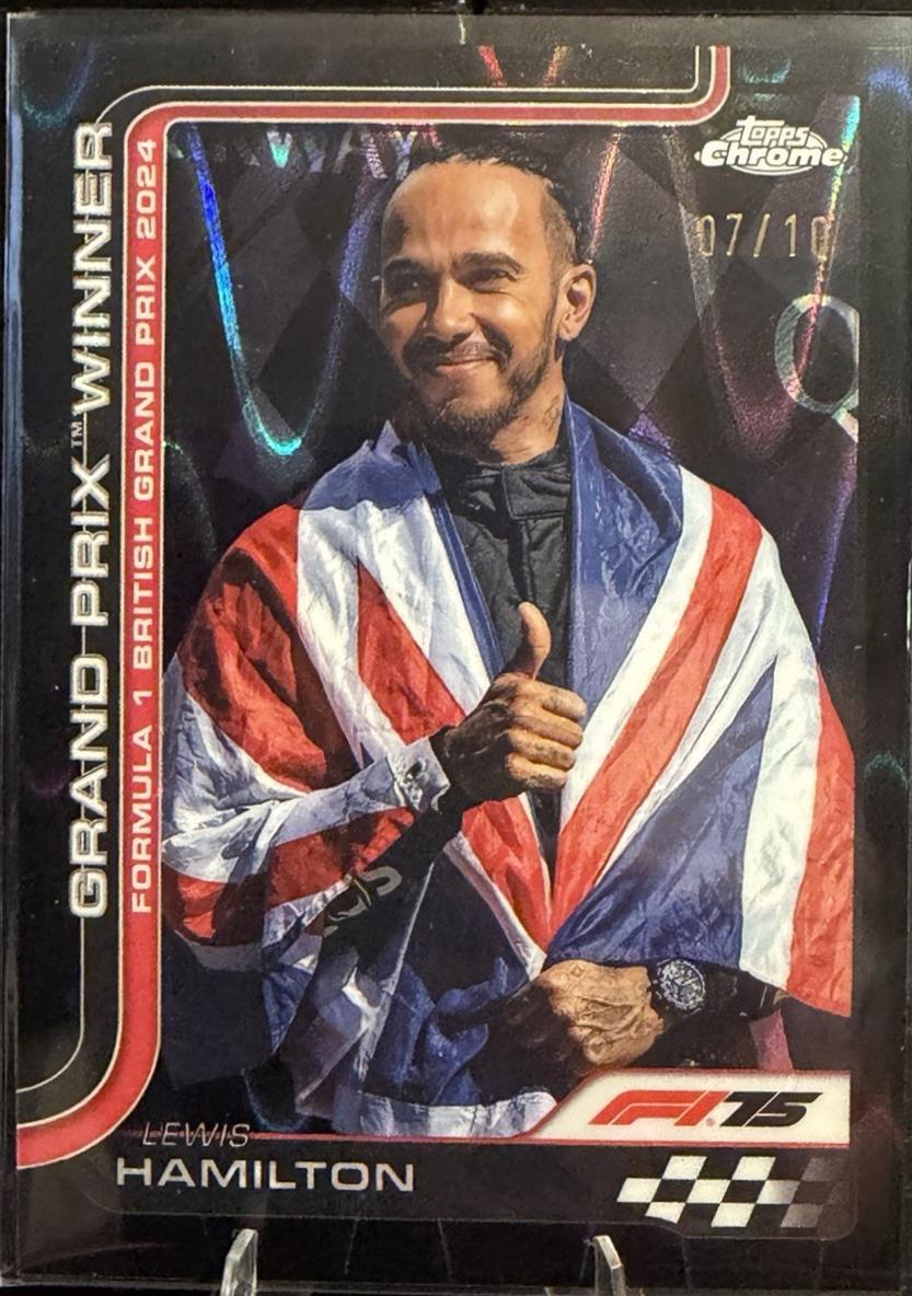 Lewis Hamilton [Black RayWave Refractor] #104