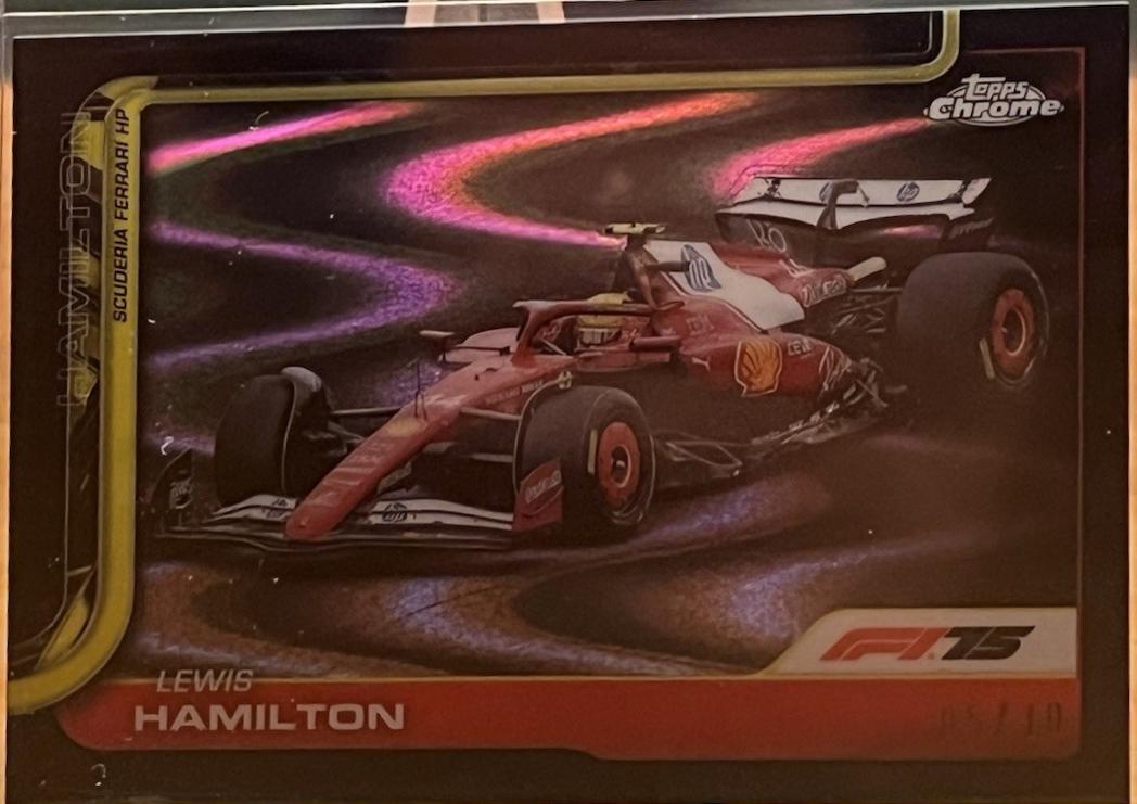Lewis Hamilton [Black RayWave Refractor] #76