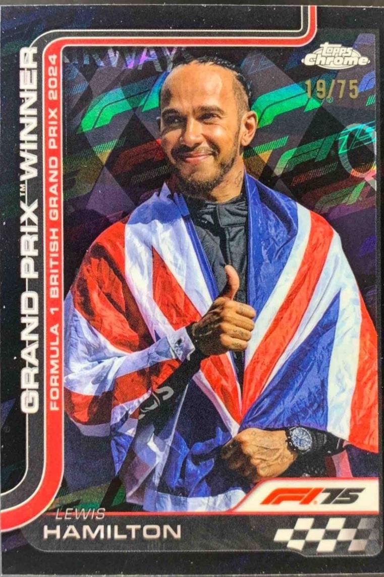 Lewis Hamilton [Black Refractor] #104