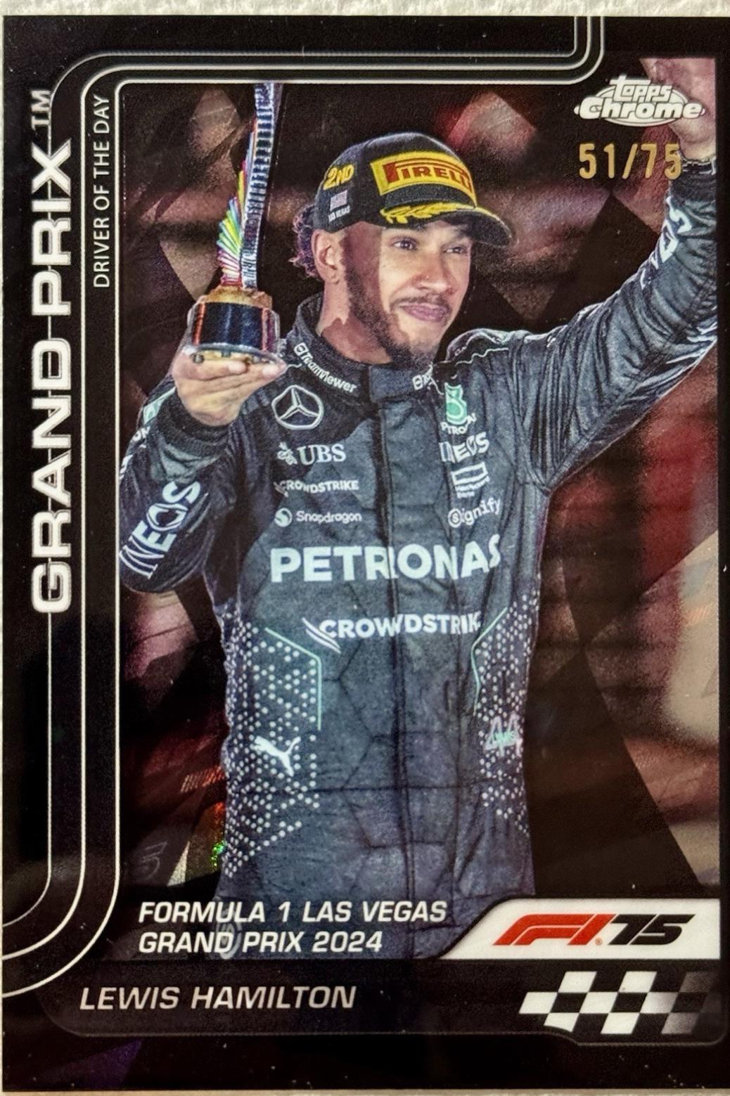 Lewis Hamilton [Black Refractor] #143