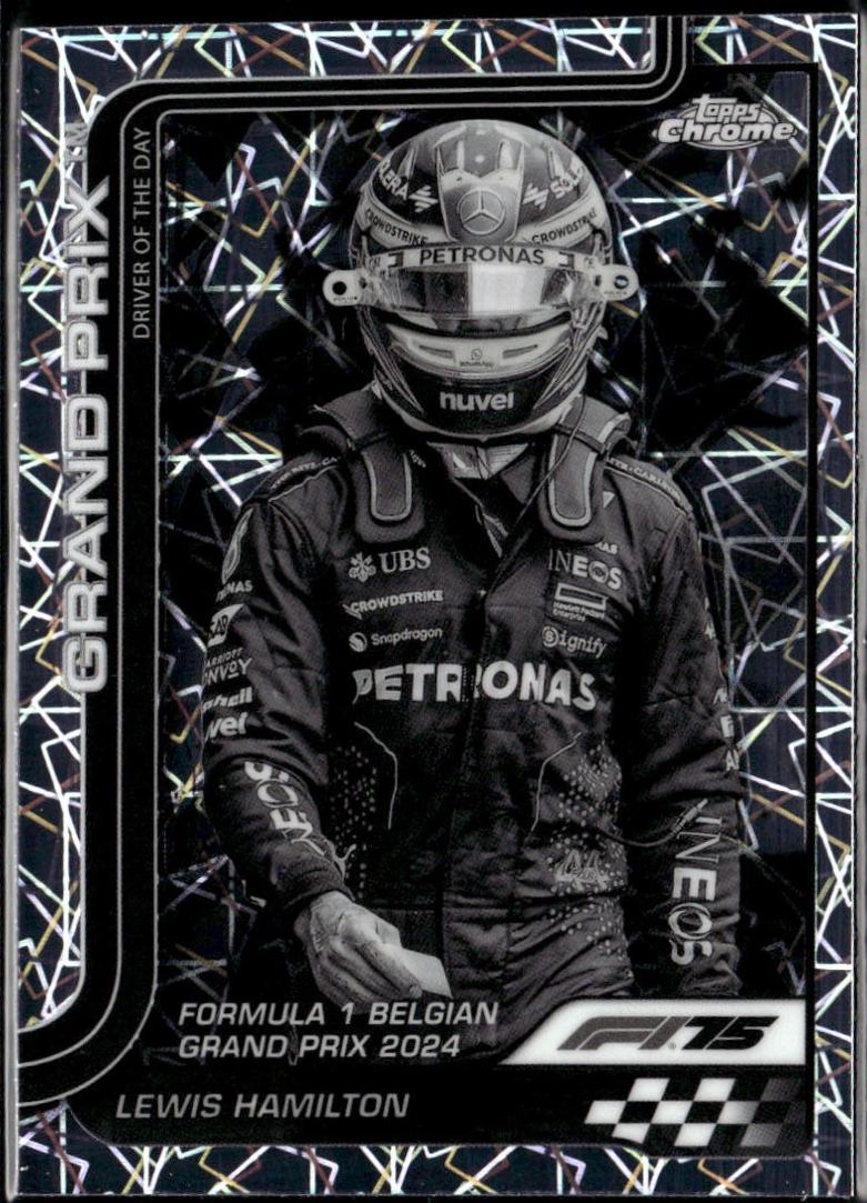 Lewis Hamilton [Black White Lazer Refractor] #135