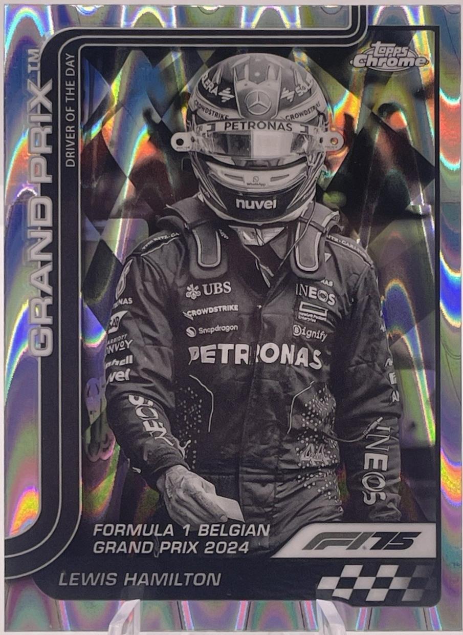 Lewis Hamilton [Black White RayWave Refractor] #135