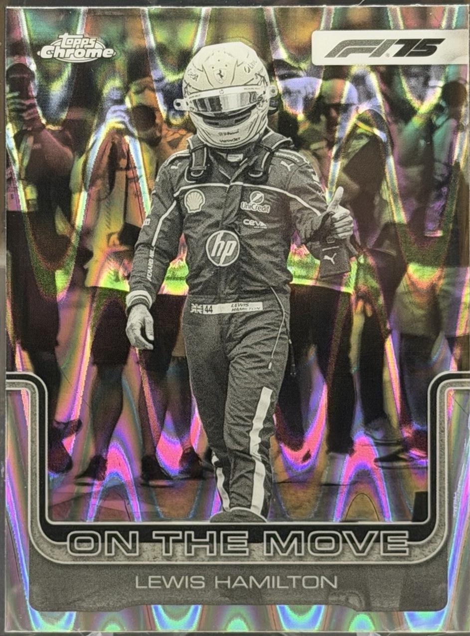 Lewis Hamilton [Black White RayWave Refractor] #191