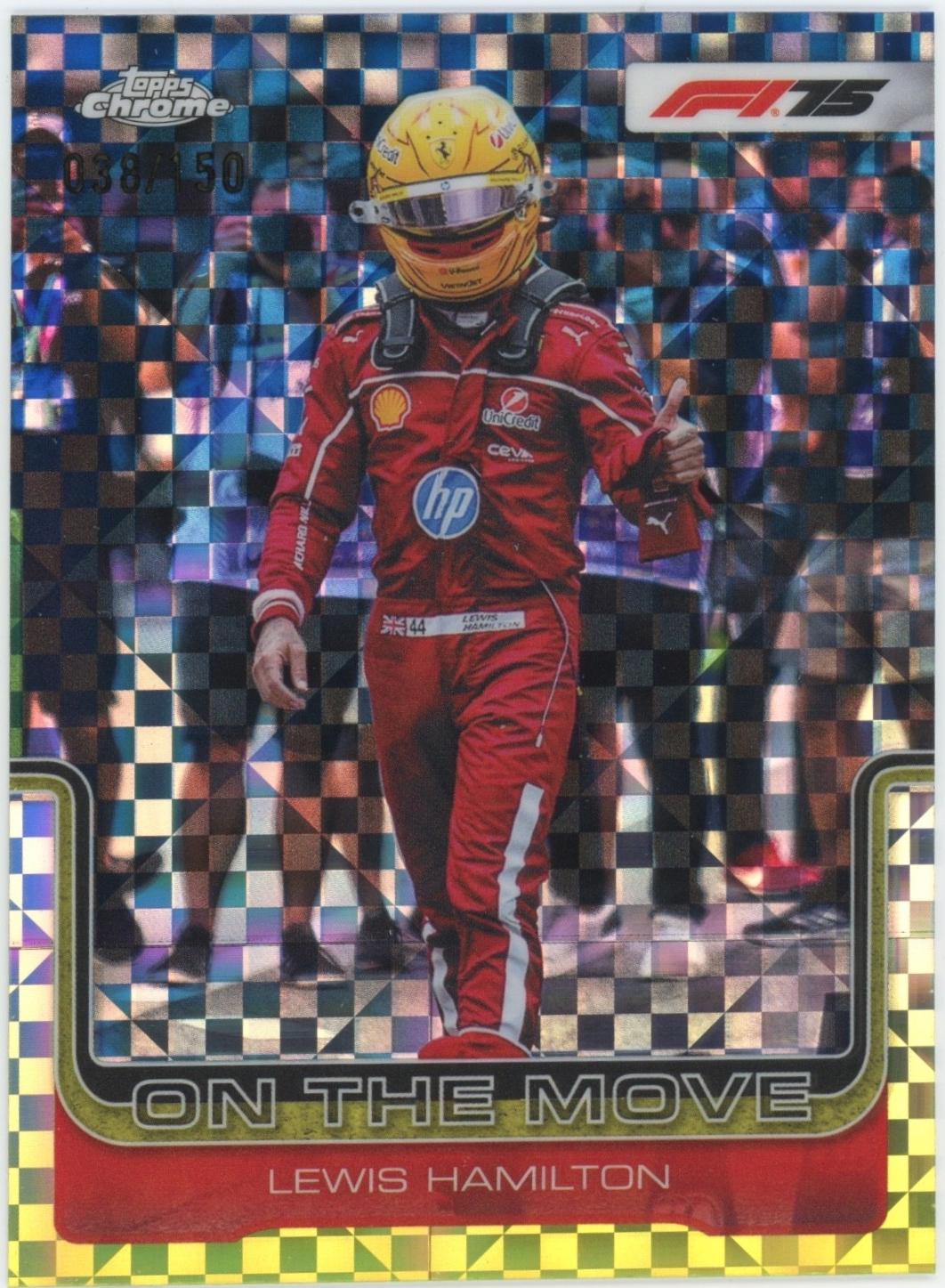 Lewis Hamilton [Blue Checker Flag Refractor] #191