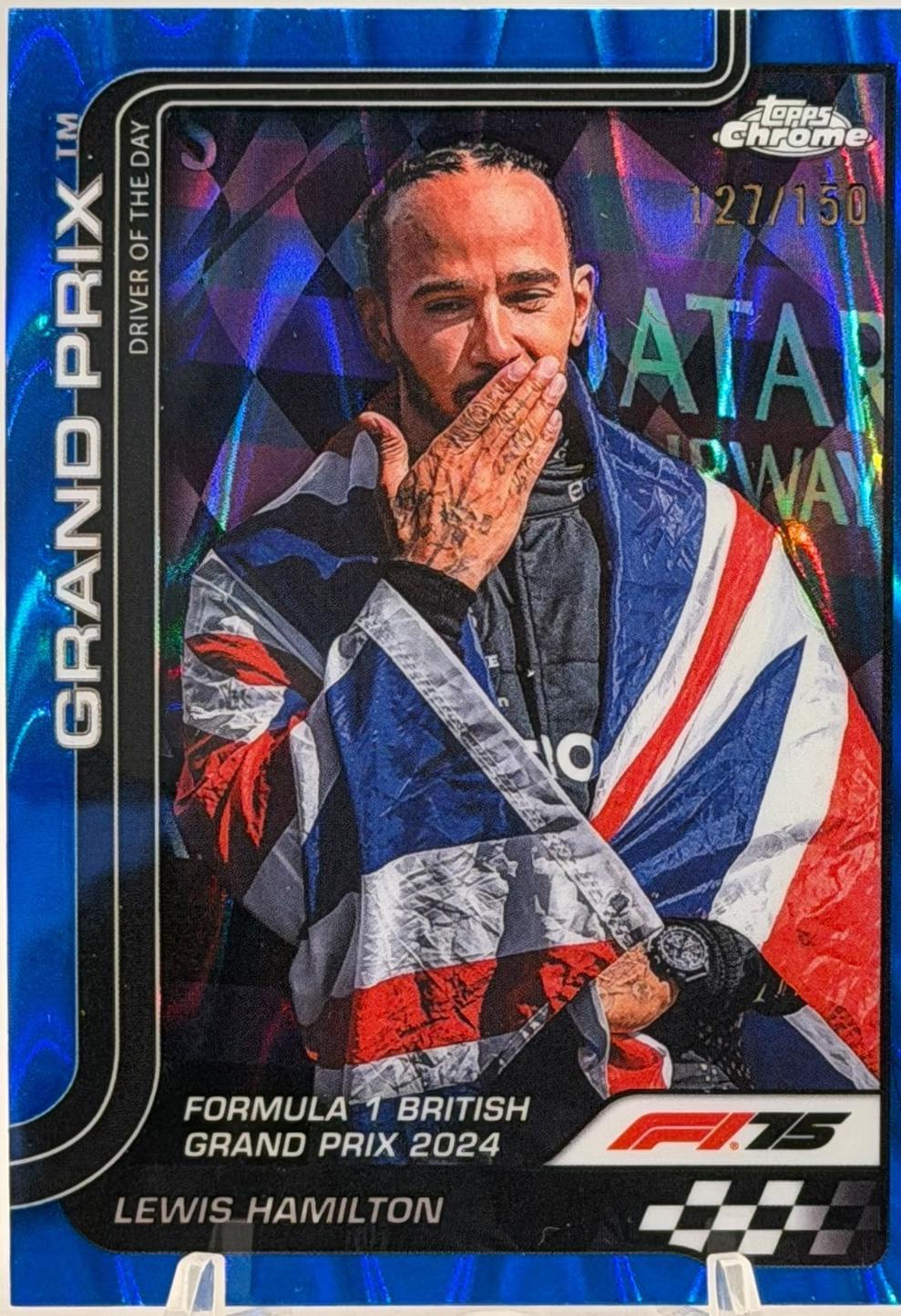 Lewis Hamilton [Blue RayWave Refractor] #133