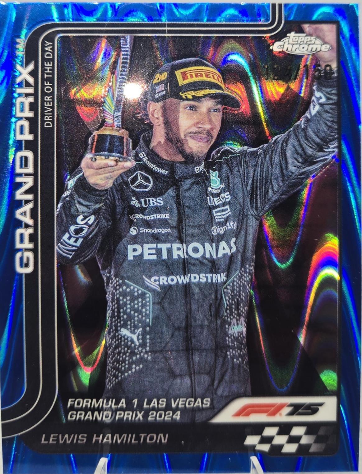 Lewis Hamilton [Blue RayWave Refractor] #143