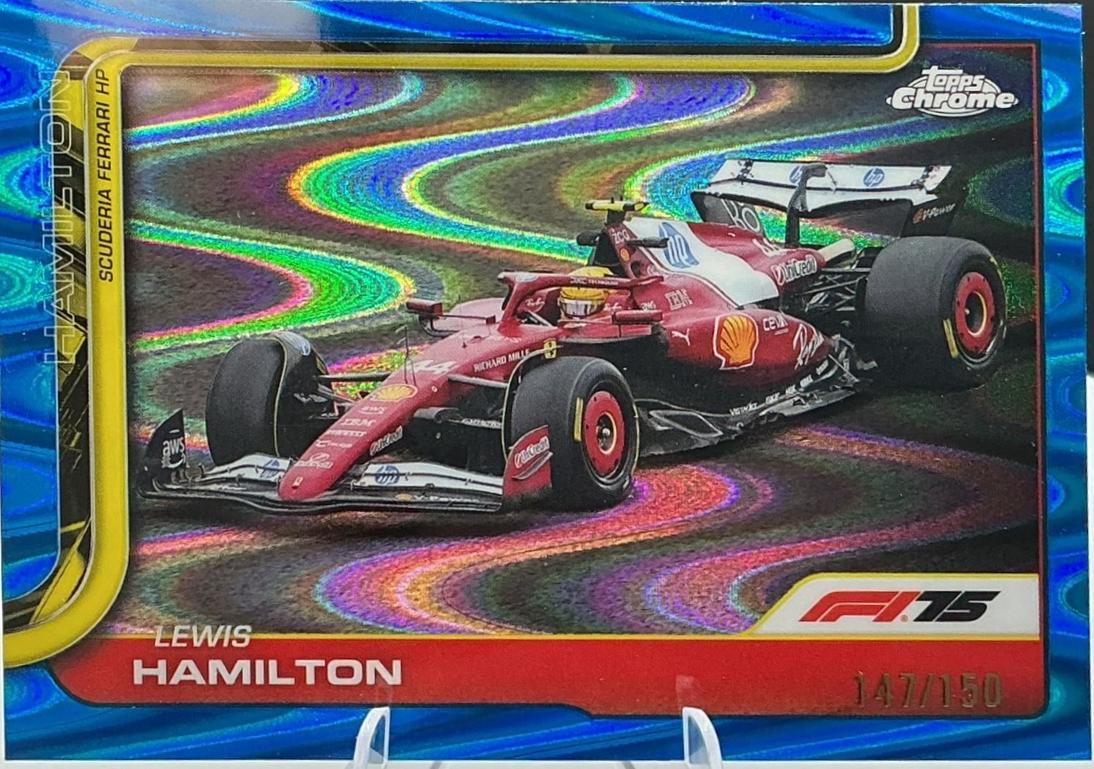 Lewis Hamilton [Blue RayWave Refractor] #76