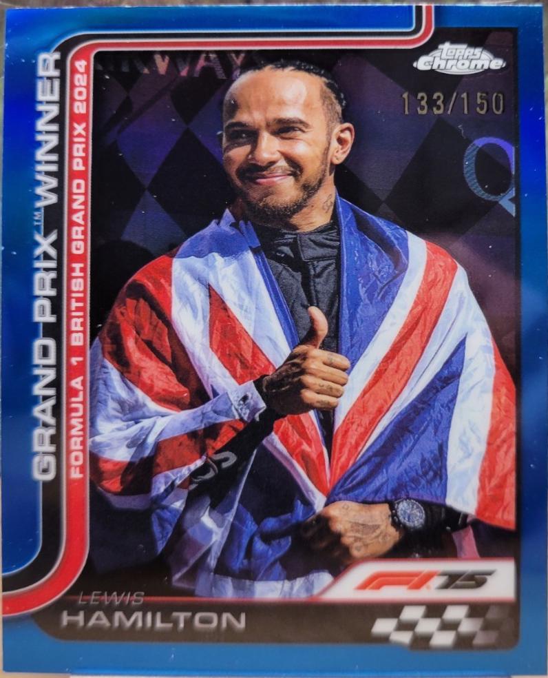 Lewis Hamilton [Blue Refractor] #104