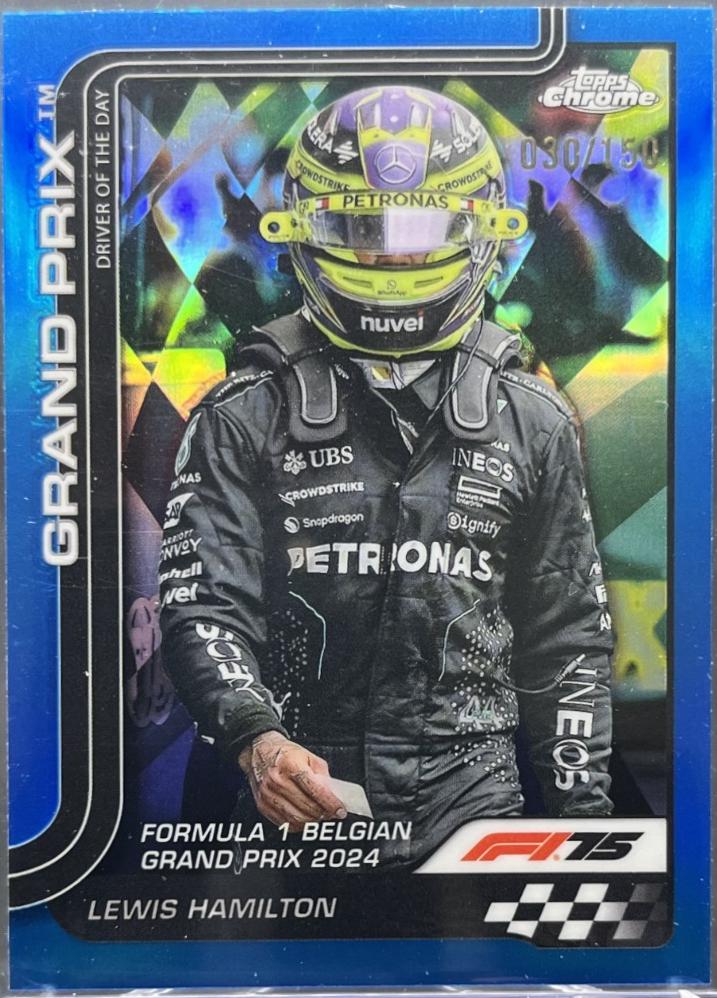 Lewis Hamilton [Blue Refractor] #135