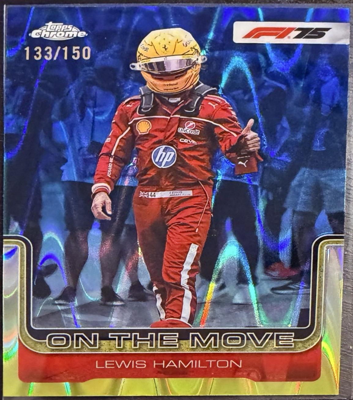Lewis Hamilton [Blue Refractor] #191