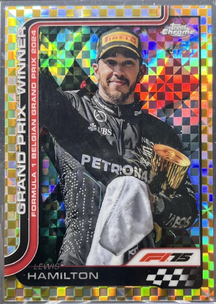 Lewis Hamilton [Gold Checker Flag Refractor] #106