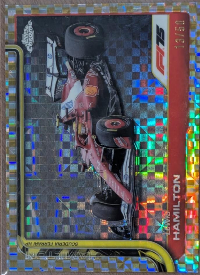 Lewis Hamilton [Gold Checker Flag Refractor] #76