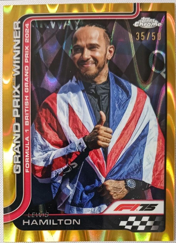 Lewis Hamilton [Gold RayWave Refractor] #104