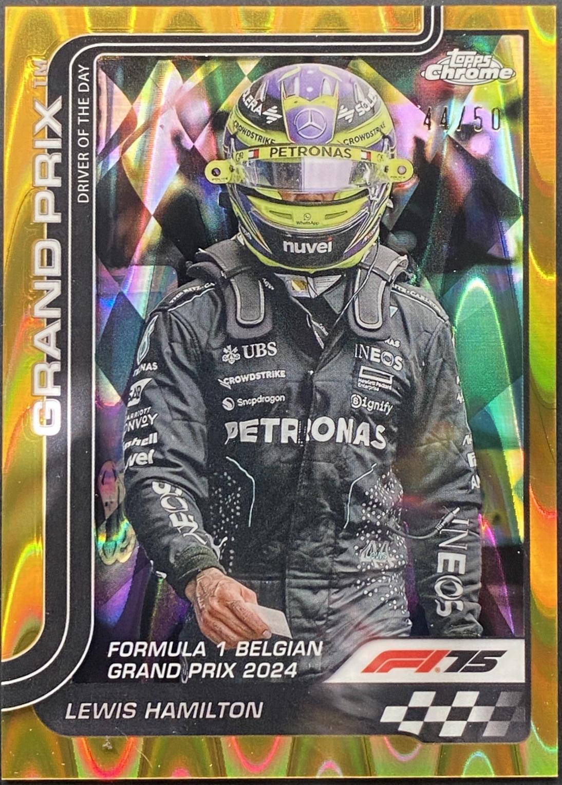 Lewis Hamilton [Gold RayWave Refractor] #135