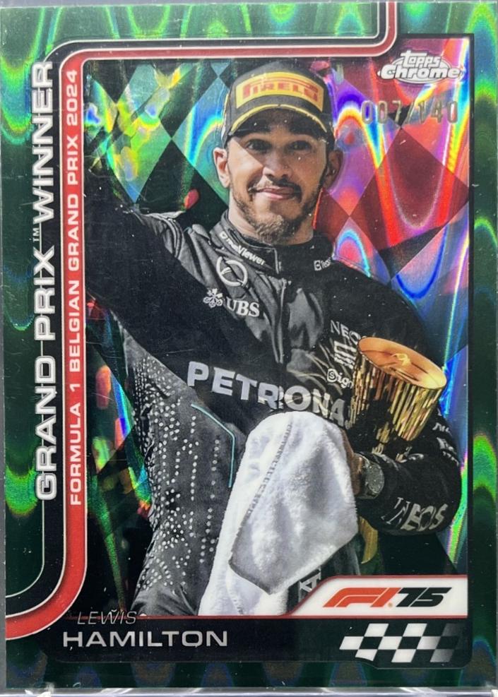 Lewis Hamilton [Green RayWave Refractor] #106