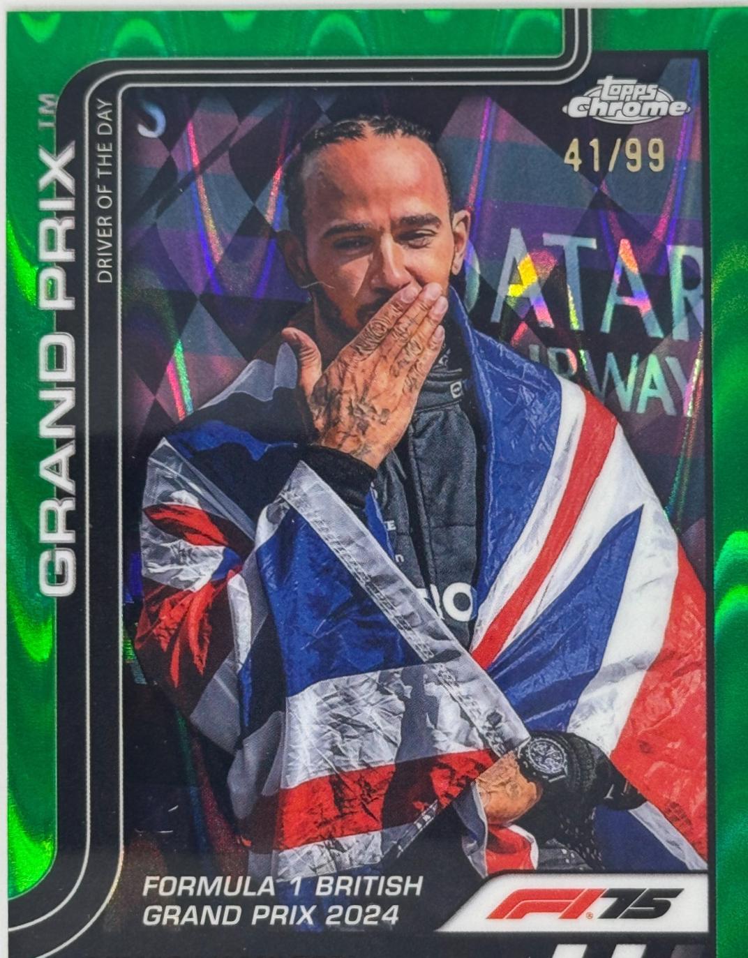 Lewis Hamilton [Green RayWave Refractor] #133