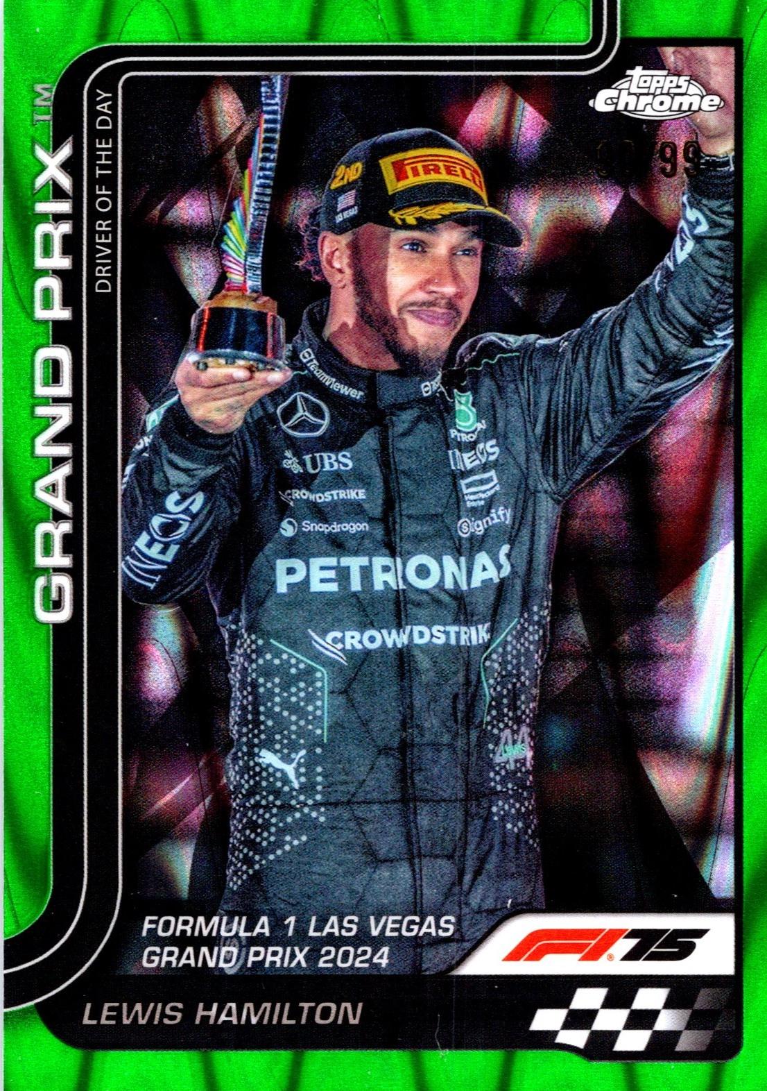 Lewis Hamilton [Green RayWave Refractor] #143