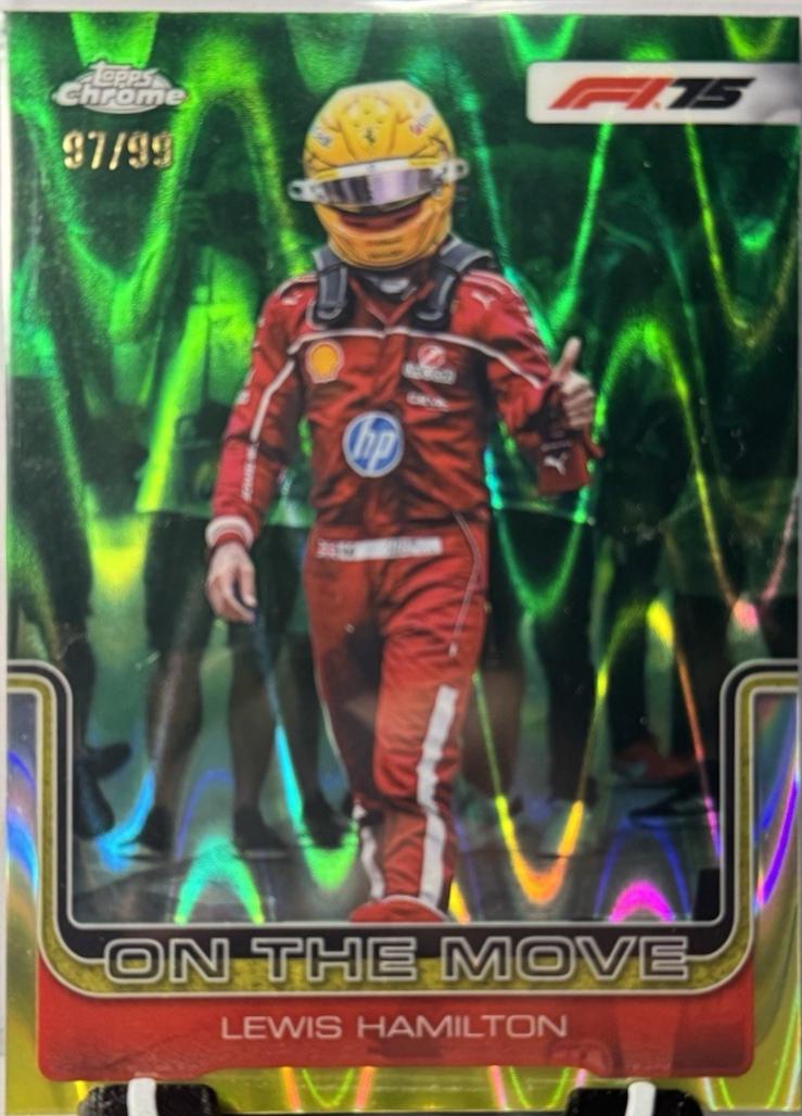Lewis Hamilton [Green RayWave Refractor] #191