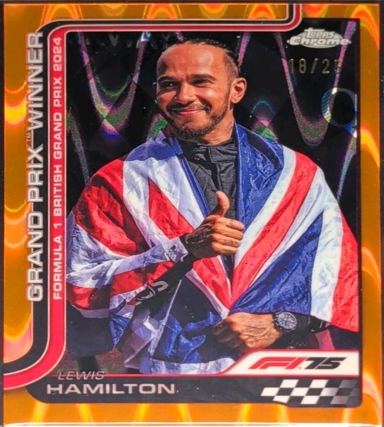 Lewis Hamilton [Orange RayWave Refractor] #104