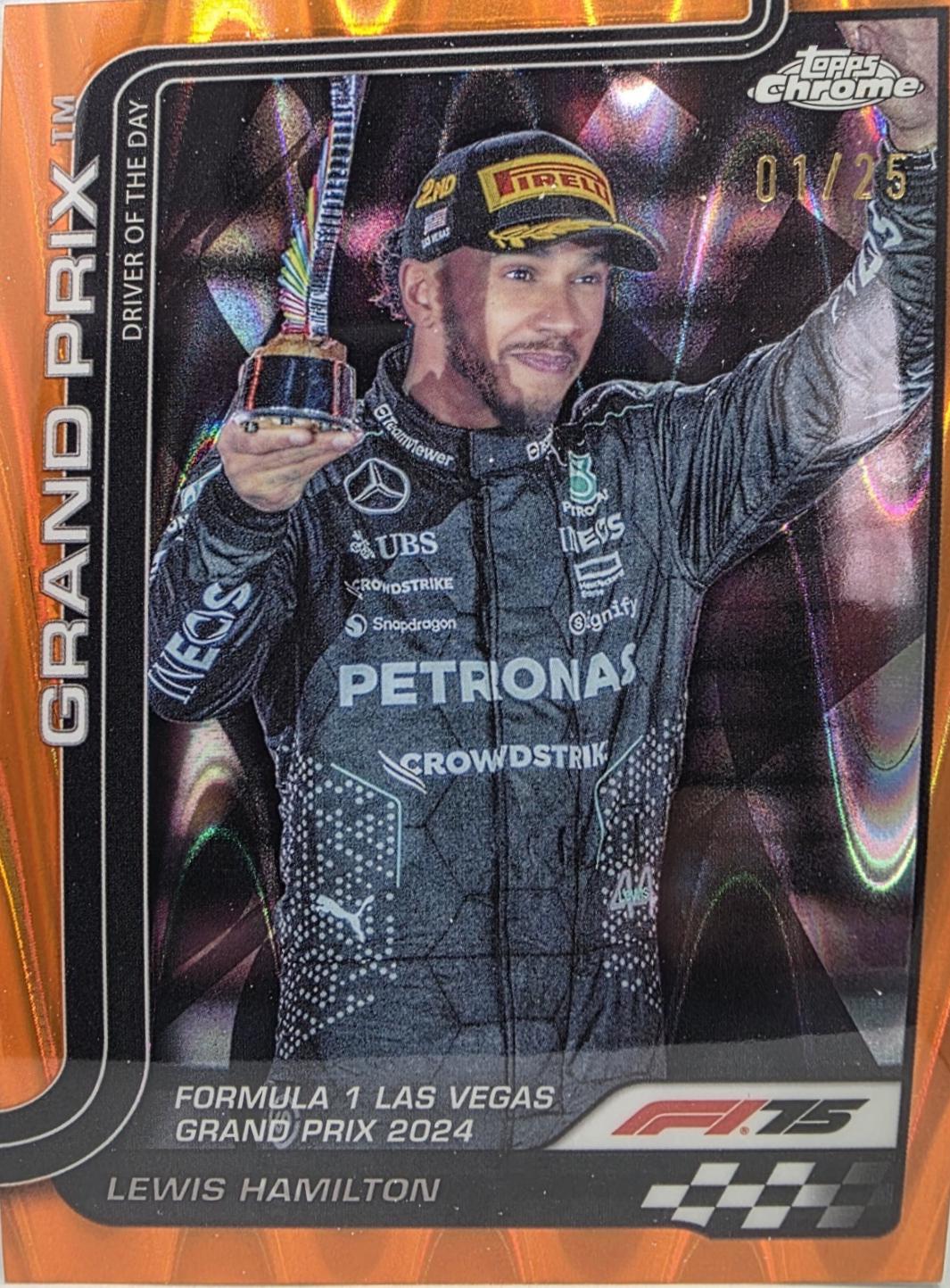 Lewis Hamilton [Orange RayWave Refractor] #143