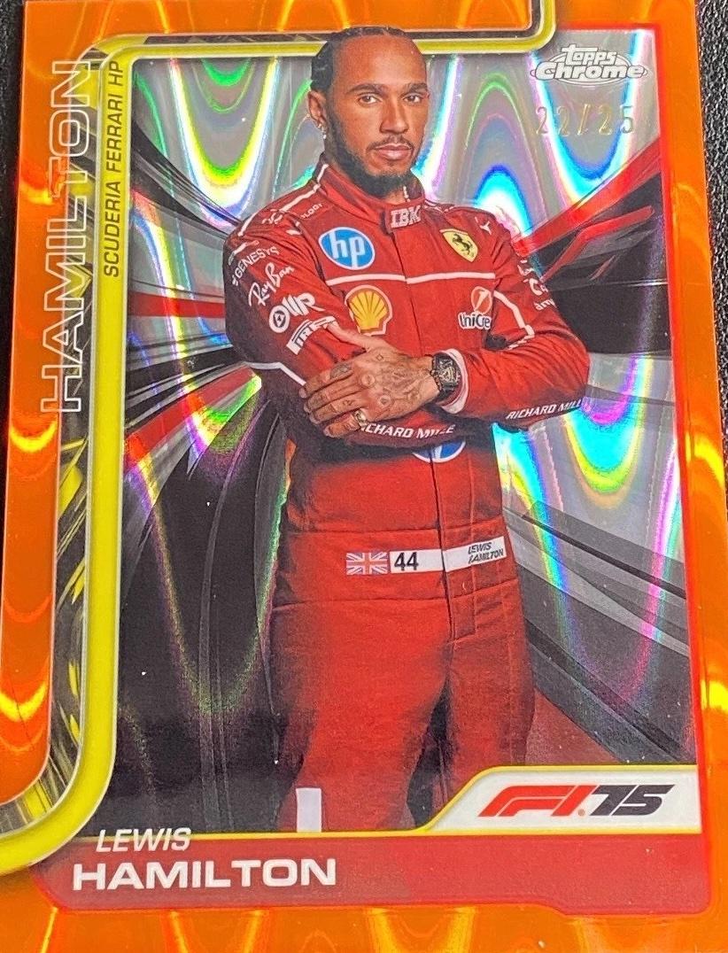 Lewis Hamilton [Orange RayWave Refractor] #4