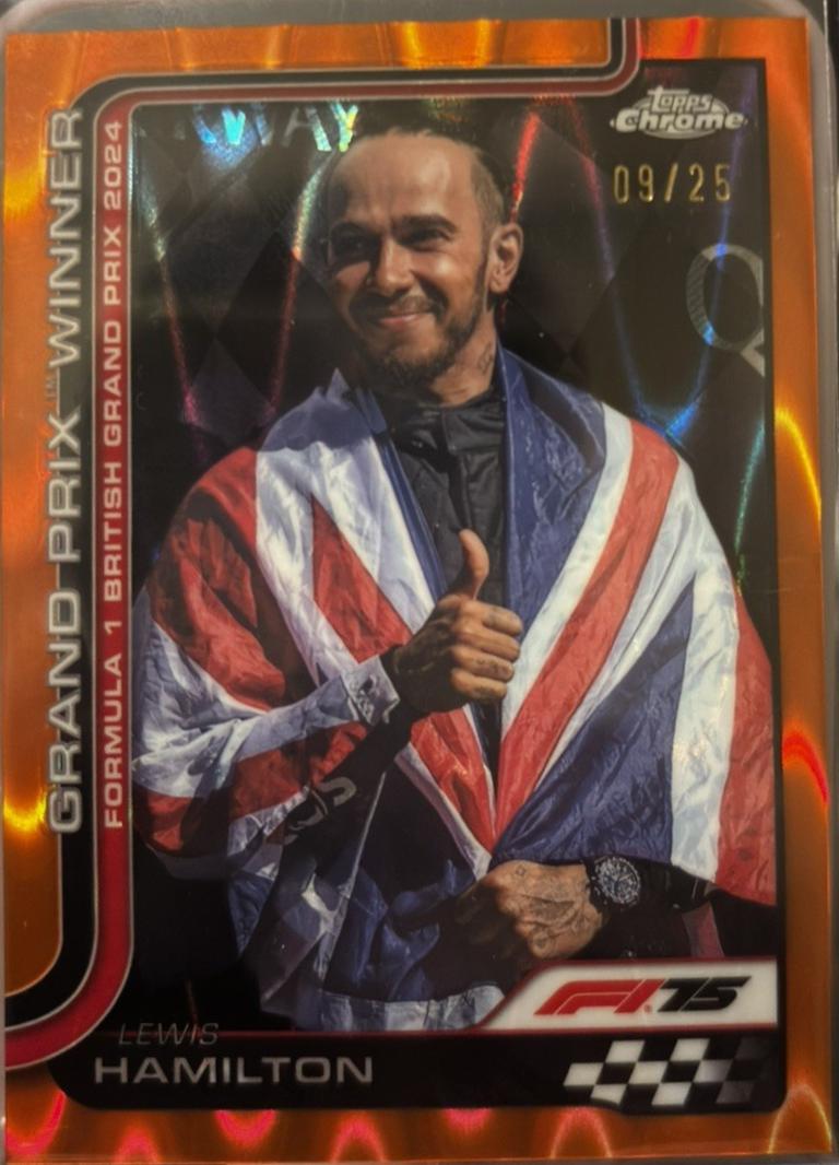 Lewis Hamilton [Orange Refractor] #133