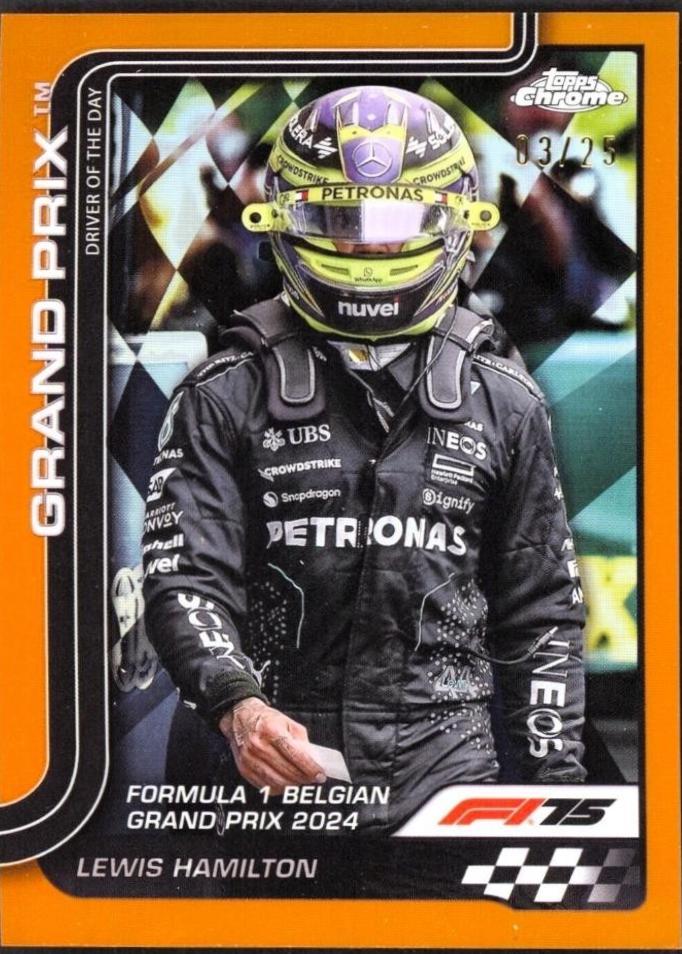 Lewis Hamilton [Orange Refractor] #135