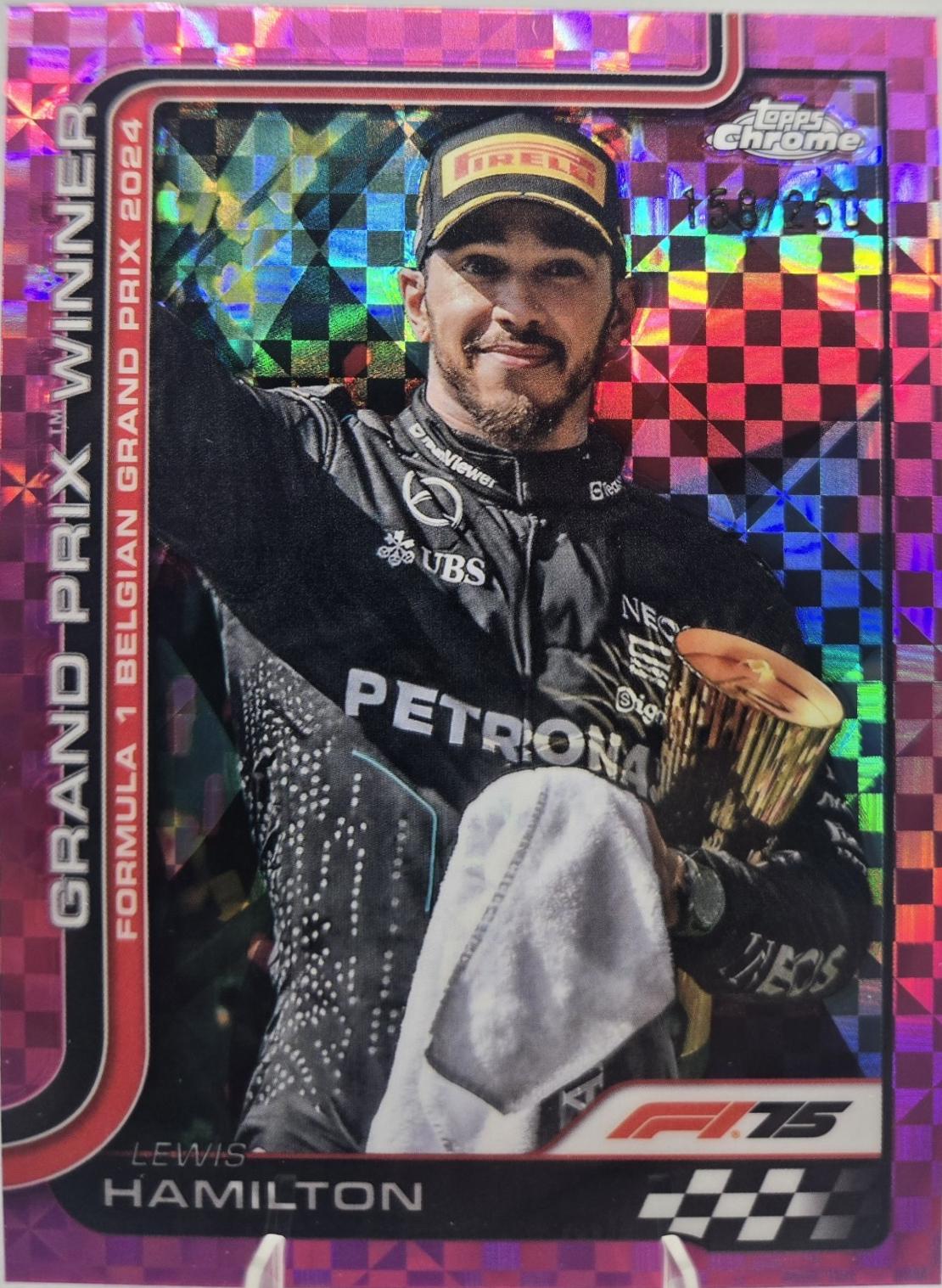 Lewis Hamilton [Pink Checker Flag Refractor] #106