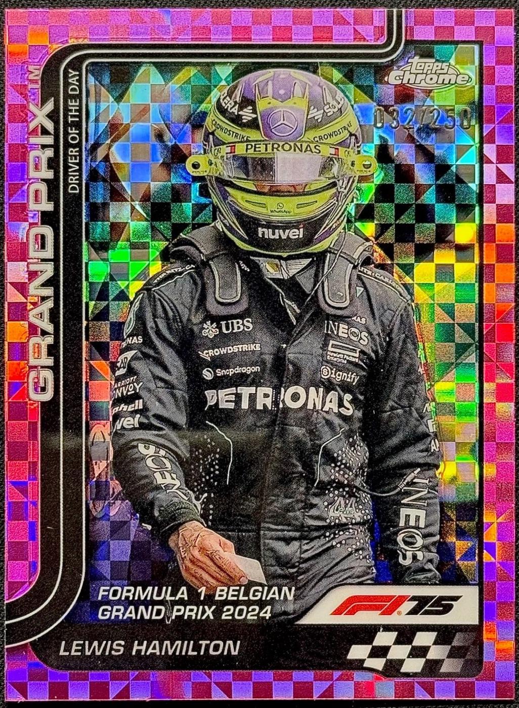 Lewis Hamilton [Pink Checker Flag Refractor] #135