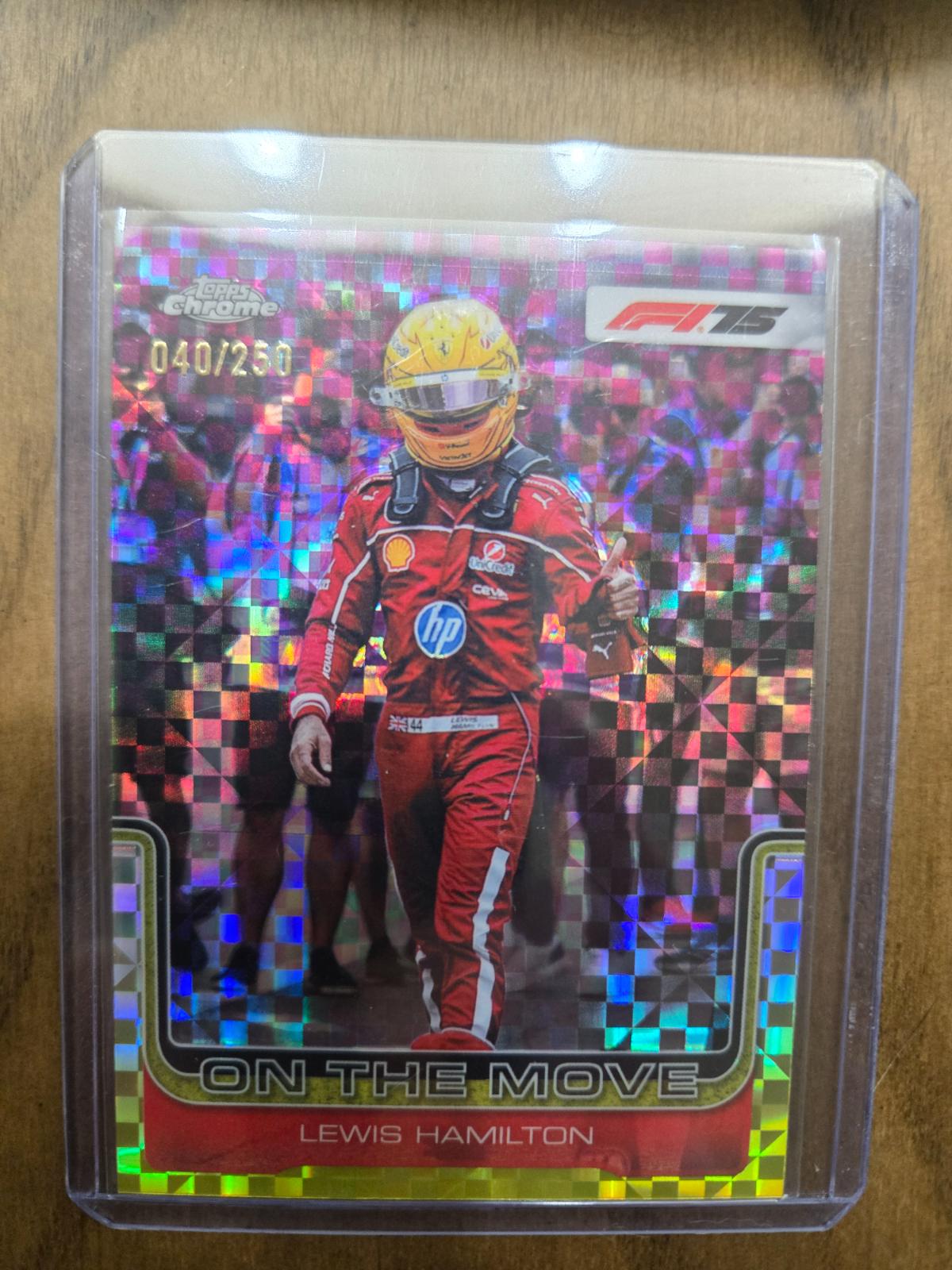 Lewis Hamilton [Pink Checker Flag Refractor] #191