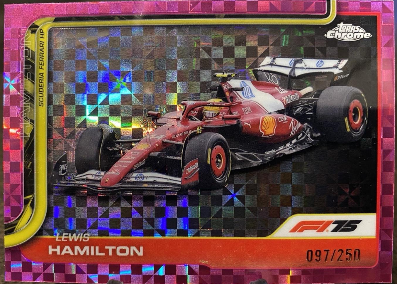 Lewis Hamilton [Pink Checker Flag Refractor] #76