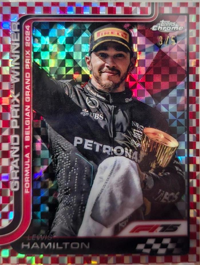 Lewis Hamilton [Red Checker Flag Refractor] #106