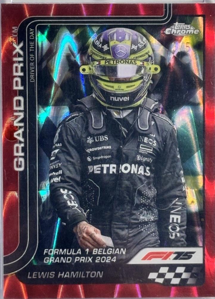 Lewis Hamilton [Red RayWave Refractor] #135