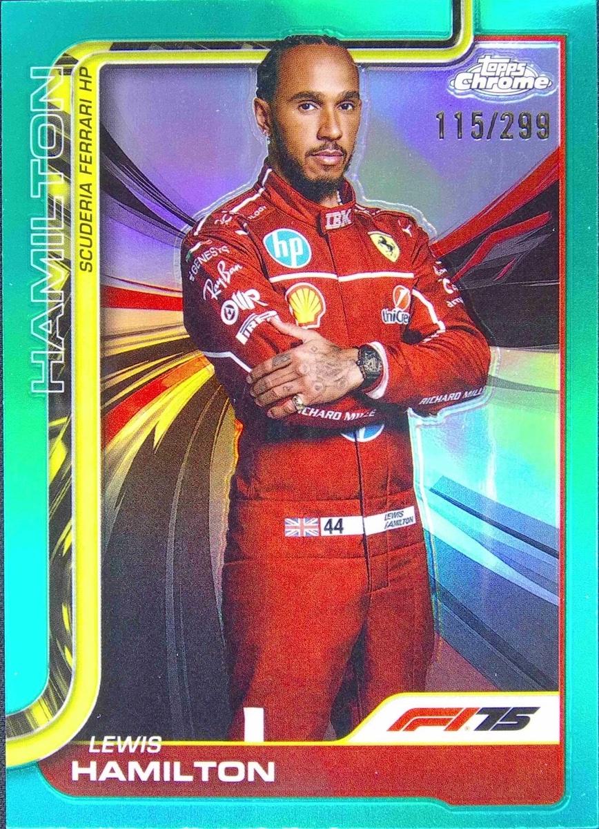 Lewis Hamilton [Teal Refractor] #4