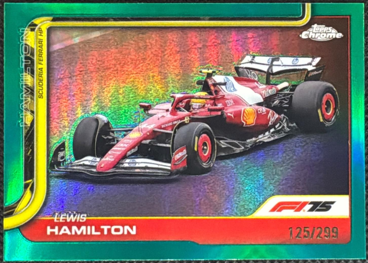 Lewis Hamilton [Teal Refractor] #76