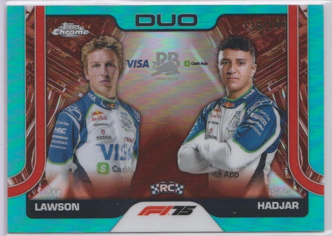 Liam Lawson / Isack Hadjar [Aqua Refractor] #169