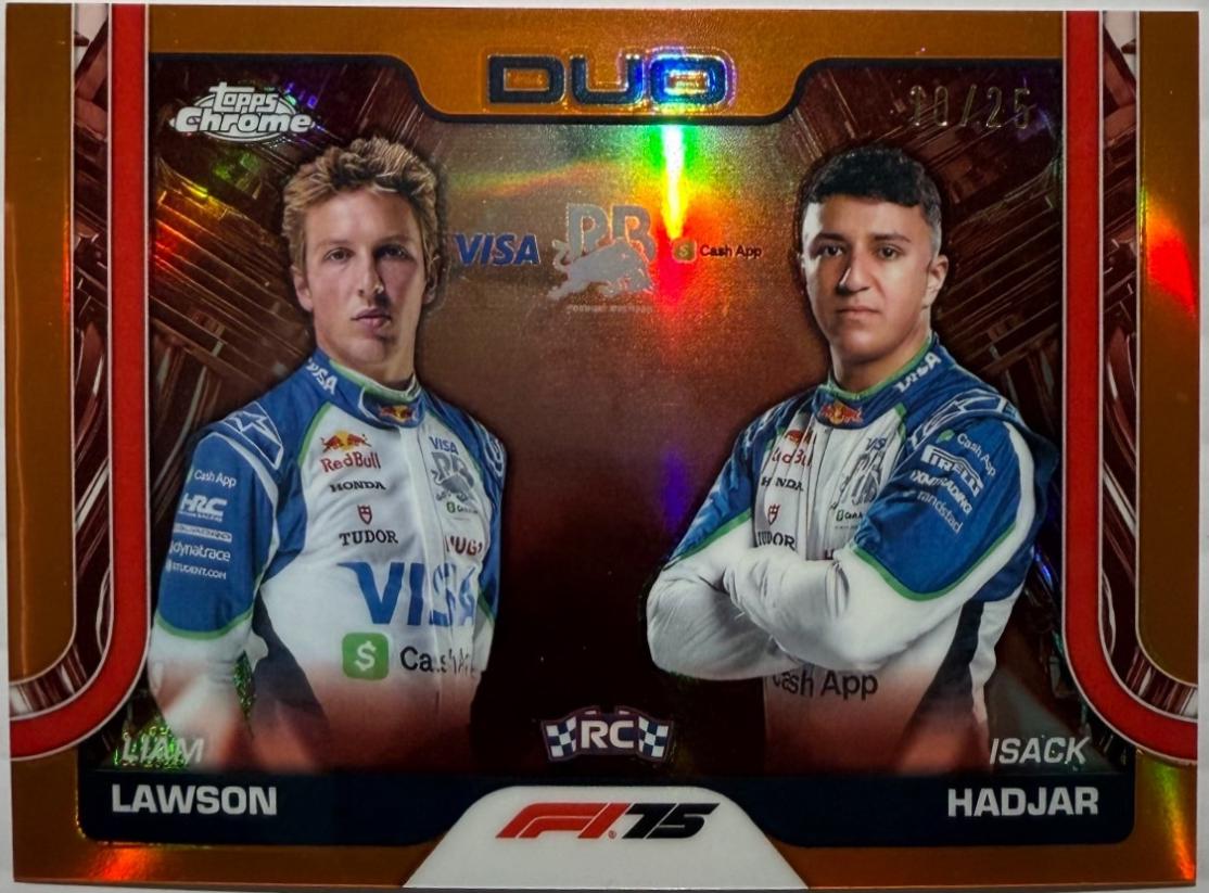 Liam Lawson / Isack Hadjar [Orange Refractor] #169