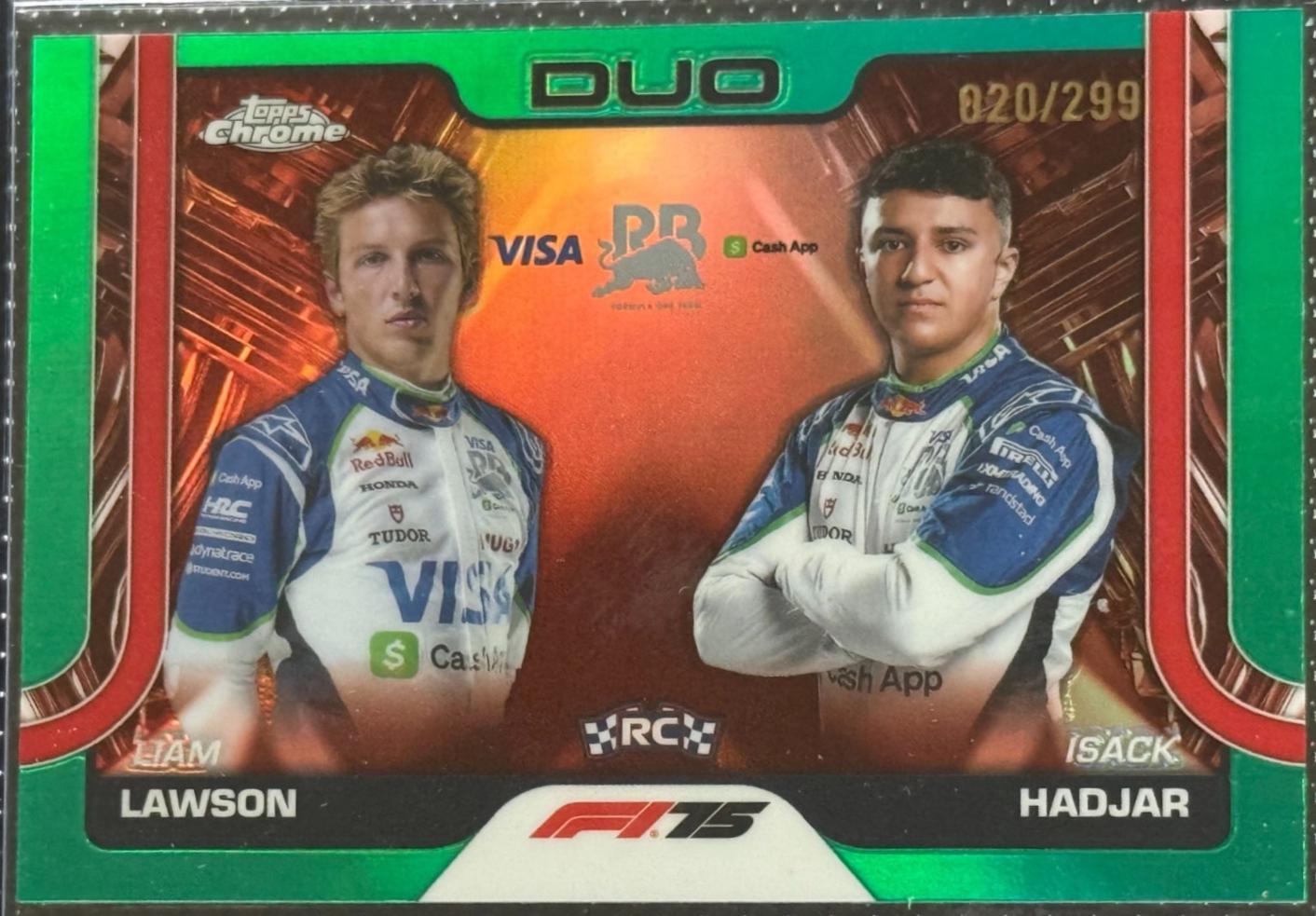 Liam Lawson / Isack Hadjar [Teal Refractor] #169
